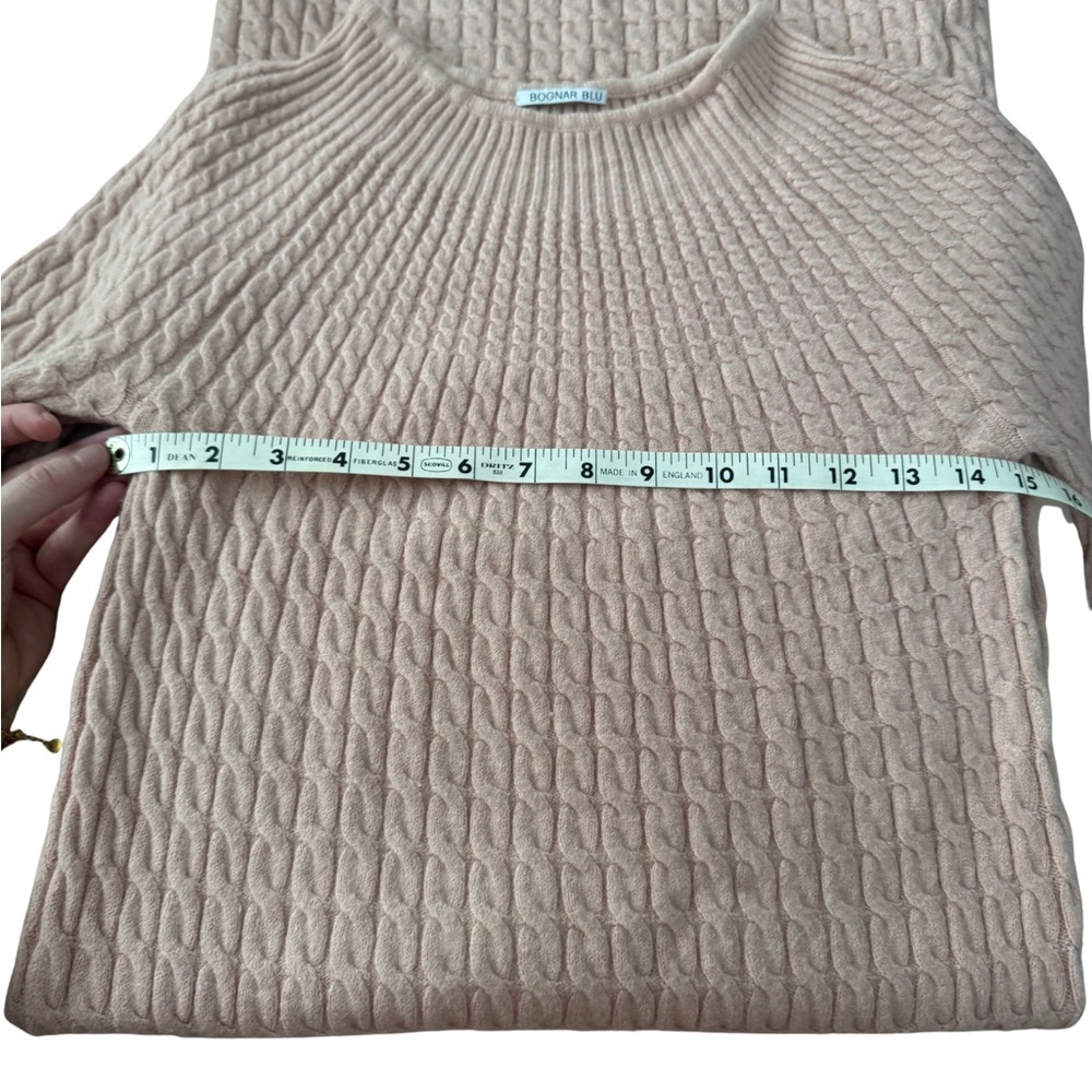 Chic Long Sleeve Knit Dress in Soft Pink - Picture 11 of 13